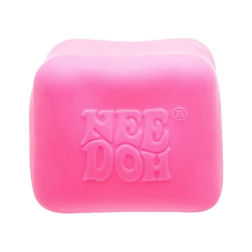 Nee Doh Nice Cube GLOW 2.5 Inch Squish Ball Fidget Toy