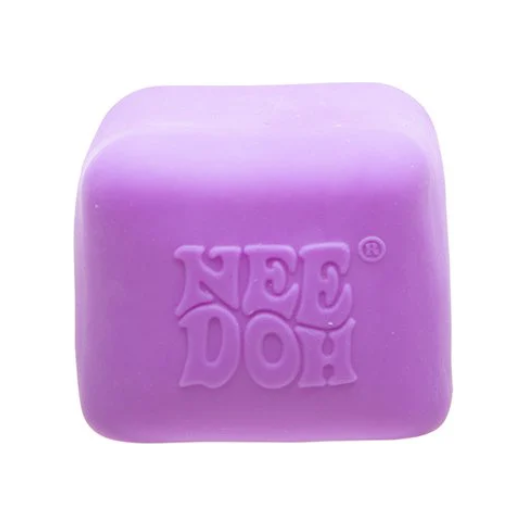 Nee Doh Nice Cube GLOW 2.5 Inch Squish Ball Fidget Toy