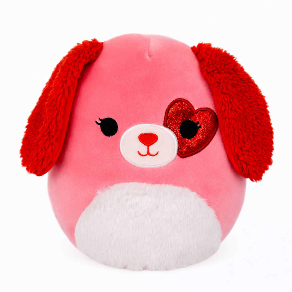 Squishmallows 8 Inch Trishelle the Dog Valentine Plush Toy