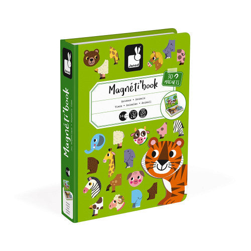 Janod Animals Magneti'Book Magnetic Educational Game – 30 Magnets & 10 Cards