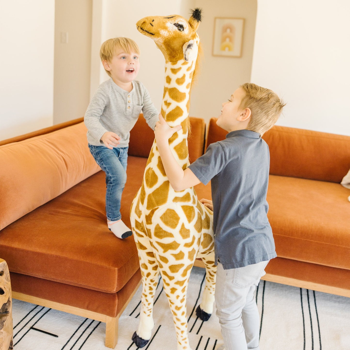 Melissa and Doug Giraffe Lifelike Plush 54 Inch Stuffed Animal