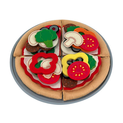 Melissa and Doug Felt Pizza Play Food Set 42 Piece Pretend Play Toy