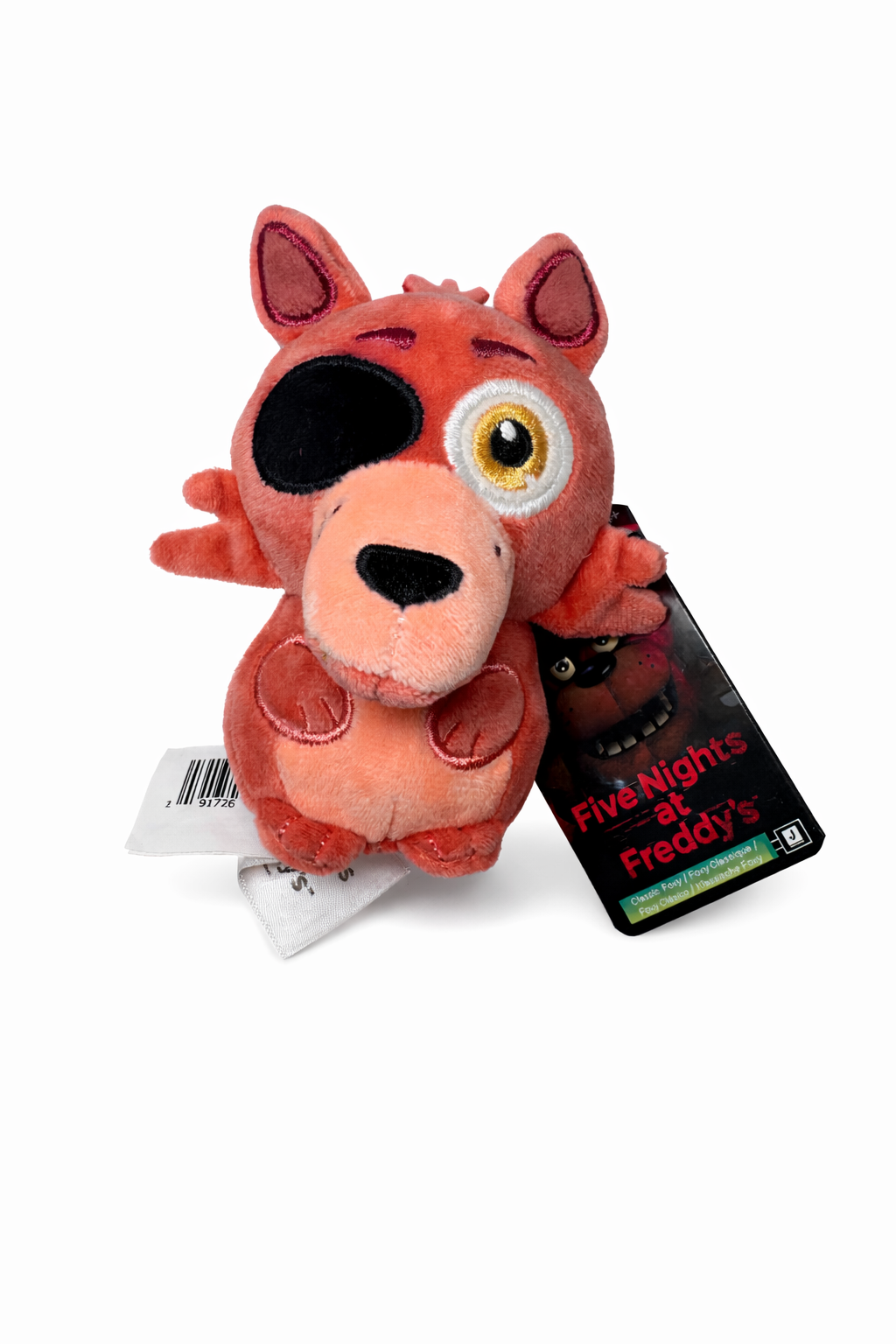 Five Nights at Freddy’s Foxy 4-Inch Plush Toy – Soft Red Pirate Fox Character Plush with Eye Patch