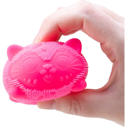 Nee Doh Wild Cats Fuzz Ball 3 Inch Squish Ball Fidget Toy