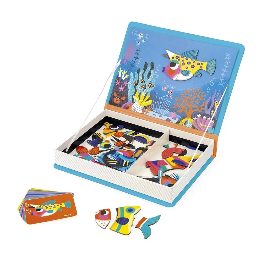 Janod Tropical Fish Magneti'Book Magnetic Educational Game – 30 Magnets