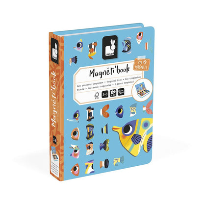 Janod Tropical Fish Magneti'Book Magnetic Educational Game – 30 Magnets