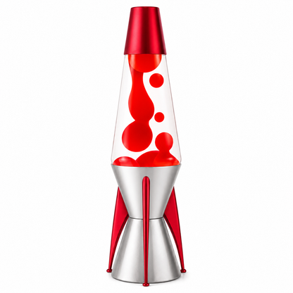 Schylling LAVA Astrosurge Rocket Motion Lamp Red Clear 14.5 Inch