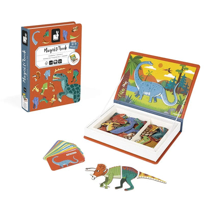 Janod Dinosaurs Magneti'Book Magnetic Educational Game – 40 Magnets & 10 Cards