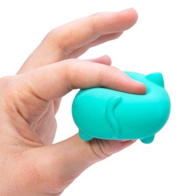 Nee Doh Teenie Cool Cats 1.5 Inch Squish Ball Fidget Toy - Set of 3