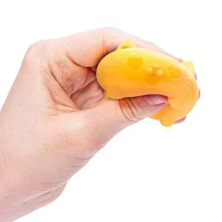 Nee Doh Teenie Cool Cats 1.5 Inch Squish Ball Fidget Toy - Set of 3