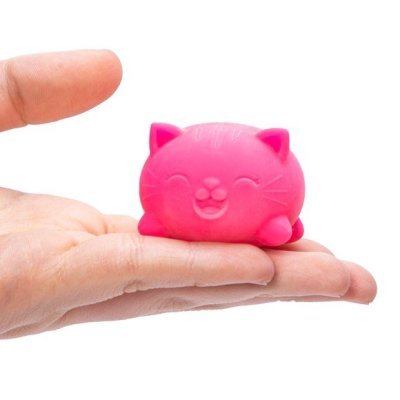 Nee Doh Teenie Cool Cats 1.5 Inch Squish Ball Fidget Toy - Set of 3