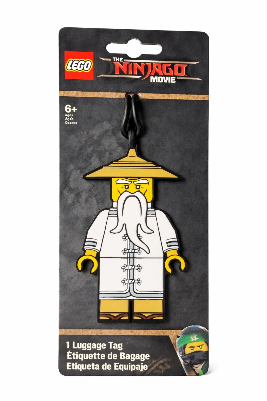 LEGO Ninjago Black Ninja luggage tag travel accessory