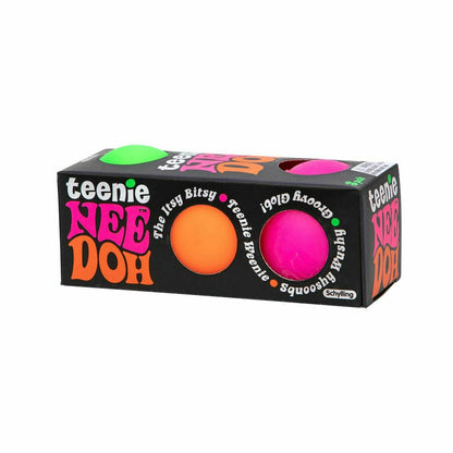 Nee Doh Teenie 1.5 Inch Squish Ball Fidget Toy - Set of 3